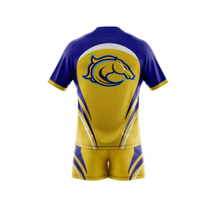 Ensemble de vêtements de football personnalisés OEM ODM T-shirt d'uniforme de football kit d'équipe complet maillot de football à sublimation de haute qualité - Product Image 5