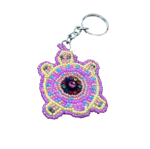 Porte-clés à broderie perlée de luxe Porte-clés en perles de rocaille au design unique Motif floral avec conception personnalisée - Product Image 6