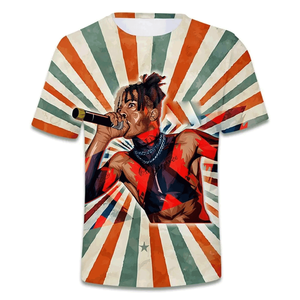 เสื้อยืดแขนสั้นผู้ชายสไตล์ลำลองทรงโอเวอร์ไซส์ ผ้าคอตตอน/ใยไผ่ถักคุณภาพสูง ขายส่ง - Product Image 3