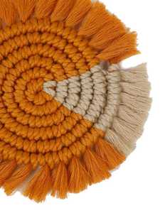 Juego de Posavasos de Macramé Hechos a Mano, Posavasos de Cuerda de Algodón Estilo Boho para el Hogar y la Oficina - Product Image 5