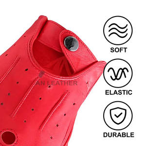 Gants de conduite en cuir de qualité supérieure, conçus pour une prise en main sécurisée et une réponse fluide au volant - Product Image 4