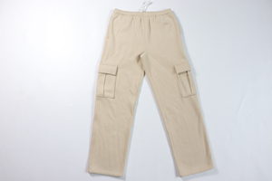 กางเกงวอร์มขนแกะธรรมดาคุณภาพสูงแบบกําหนดเองโลโก้ที่กําหนดเองกางเกงวอร์มคาร์โก้หลวมพอดีฤดูหนาวน้ําหนักสูงซ้อนกางเกงเหงื่อ Jogger - Product Image 2