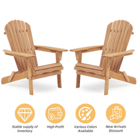 Ensemble de chaises en bois massif très vendu, fauteuils de jardin semi-assemblés pour l'extérieur, pour jardin, école, cour, terrasse et utilisation en station balnéaire