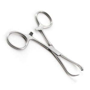 High Quality Manual Body <b>Piercing</b> Stainless Steel Tools Pennington Forceps Slotted Lock Clamp Type Reusable General Surgery Use - Product Image 6