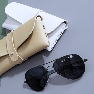 Étui à <span class=keywords><strong>lunettes</strong></span> rectangulaire en cuir PU souple avec bouton-pression, personnalisable avec logo, pour <span class=keywords><strong>lunettes</strong></span> <span class=keywords><strong>de</strong></span> vue, vente en gros, prix usine - Product Image 2