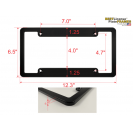 Patriotic US Flag Billet Aluminum Large <b>Car</b> License Plate Frames Mainly Made of LED and Plastic - Product Image 4