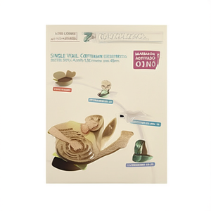Single-Wall Corrugated Cardboard <b>Folding</b> <b>Box</b> A4 Quality 1.3E Dimensions 301x213x45mm with Snap Closure Pack Size 25 - Product Image 2