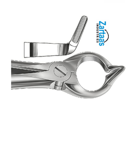 Fórceps de extracción de acero inoxidable de alta calidad raíces inferiores Fig 68A exportadores y fabricantes - Product Image 2