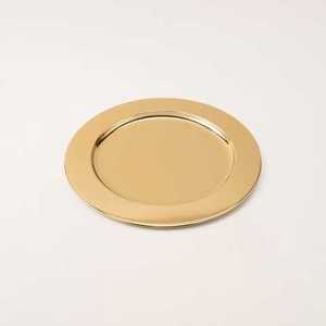 Silver Finish 304 Grade Metal Polished Round Shaped Minimalist <b>Plates</b> <b>Side</b> Border <b>Plates</b> Amazing Decorative Metal Charger <b>Plates</b> - Product Image 3
