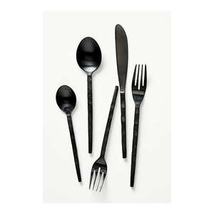 Eco-Friendly American Style Stainless Steel Cutlery <b>Flatware</b> with Antique Key Handles 4 Pcs Classic Silver - Product Image 5