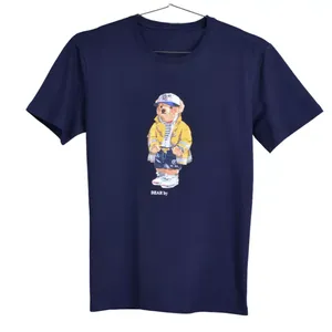 T-shirt fin de haute qualité pour hommes, personnalisable, uni, 100% coton, tissu tricoté lourd, t-shirts en vrac, séchage rapide, respirant - Product Image 3