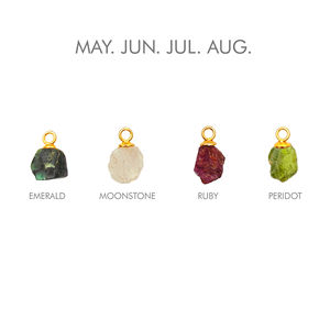 Pendentif casquette tanzanite 8-10mm fait à la main breloque pierre de naissance brute avec vermeil en or 18 carats et placage de rhodium tanzanite brute naturelle - Product Image 3