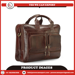 กระเป๋าใส่แล็ปท็อปหนังวินเทจของแท้100% คุณภาพสูงซิปโบฮีเมียนทำด้วยมือใส่ได้ทุกเพศ - Product Image 4