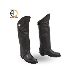 Botas de Equitación de Cuero de Alta Calidad, Mini Chap, Ajustables al Tobillo, para Montar a Caballo - Product Image 5