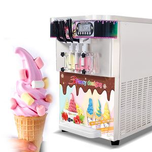 Truy cập hàng đầu cao cấp thương mại 3 Flavor bức tường mềm thép không gỉ Máy làm kem - Product Image 1