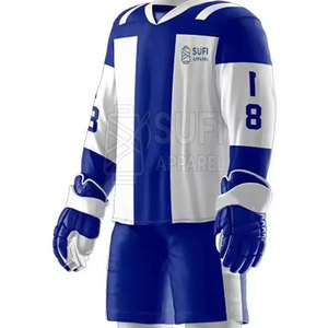 Tenues d'équipe de hockey sur glace, service OEM, ensembles de couleurs personnalisées, 100% polyester, écologiques, séchage rapide, haute qualité pour la vente en ligne - Product Image 5