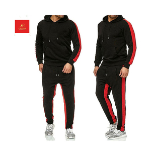 Venta al por mayor personalizado 100% algodón hombres XL Fitness deportes Sudadera con capucha conjunto transpirable Invierno Polar chándal para otoño más sin costuras - Product Image 2