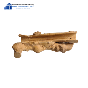 Cueva de escondite de reptiles de madera ecológica para mascotas de reptiles Forma redonda de color natural - Product Image 1