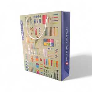 Custom Logo Eurotote <b>Biodegradable</b> Handmade <b>Paper</b> Shopping Bag Rope Handle Premium Offset Printed Recyclable Luxury Carrier Bag - Product Image 3