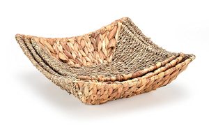 Juego de Bandejas de Almacenamiento Multifuncionales de Jacinto de Agua Tejidas a Mano, Diseño Rústico, Duraderas, Ecológicas, Ideales para Restaurantes - Product Image 3