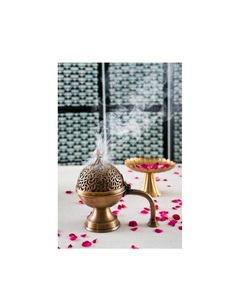 Soporte para quemador de incienso de latón con acabado antiguo para meditación yoga studio Pooja Mandir decoración difusor de aroma de relajación espiritual - Product Image 6