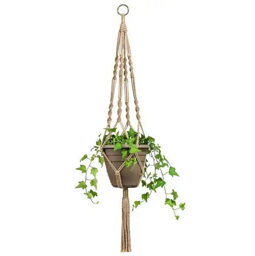 Wholesale Buy Jute Plant Hanger Hand Knitted Decorative Flower Pot Hanging For Home Decorations