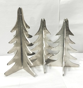Escultura de Metal decorativa de árbol de Navidad de escritorio de mesa de Venta caliente para vacaciones hogar Decoración de Navidad artesanías de Metal - Product Image 2