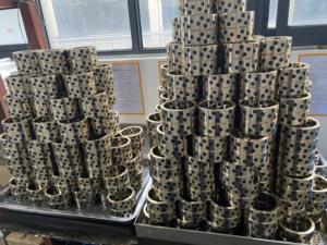 7020658 청동 흑연 오일 부싱, 7019411 CuZn25Al5Mn4Fe3-C-GZ 황동 합금 청동 베어링, 7021214 청동 오일 부싱 - Product Image 3