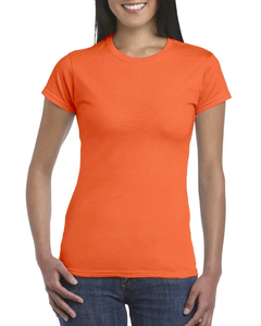 Camisetas sólidas de algodón 100% personalizadas para mujer Jersey de verano de secado rápido con mangas cortas Ropa cómoda - Product Image 2
