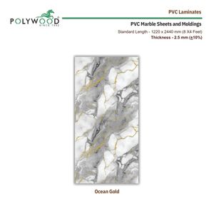 D Stona <b>Decorative</b> PVC Sheet Marble Texture Waterproof UV Resistant <b>Wall</b> <b>Panel</b> for Furniture Interior Exterior OEM Supply - Product Image 2