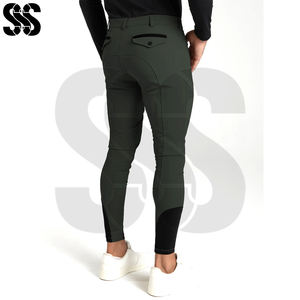 Pantalones de Montar para Hombre, Cómodos y Elásticos, Duraderos, para Deportes Ecuestres, Entrenamiento, con Cierre de Botón y Cremallera Personalizable - Product Image 6