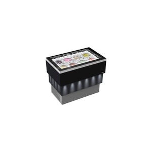 Équipement de réfrigération pour cuisine commerciale FRAMEC, vitrine à crème glacée entièrement vitrée 8+8, tubes cylindriques - Product Image 1