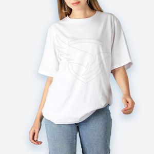 2025 nueva llegada camiseta de gran tamaño de peso ligero personalizada su propio diseño Camiseta de gran tamaño para la venta en línea - Product Image 1