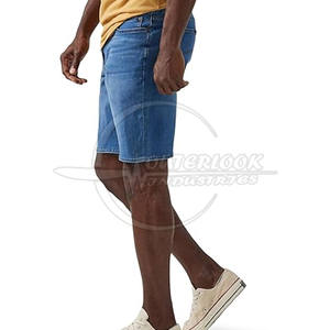 Customizable <b>Men's</b> Casual Cotton Jeans <b>Shorts</b> Factory-Made Comfortable Fashion Style Mid Waist Solid Pattern Custom Logo Design - Product Image 5