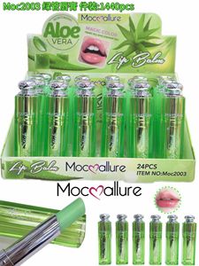 Set di Balsami Labbra Idratanti all'Aloe Vera, Impermeabili, Vegani, con Ingredienti Minerali, Confezione in Tubetto Verde - Product Image 1