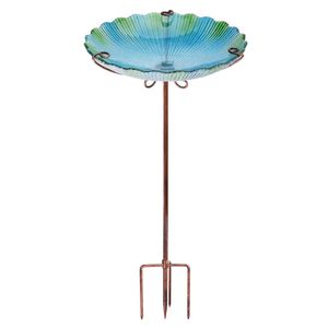 Baño para Pájaros de Hierro Artificial con Diseño de Girasol, Ecológico, Moderno y de Lujo para Decoración de Jardín Exterior, Diseño Independiente - Product Image 1