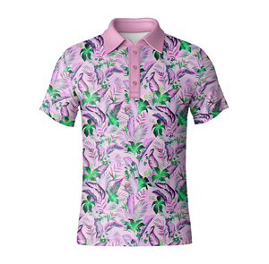 Camiseta de Golf de Alto Rendimiento para Hombre, Jersey Sólido de Spandex/Poliéster, Transpirable, de Secado Rápido, Antiarrugas, Manga Corta, Corte Regular - Product Image 4