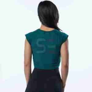OEM Custom Blank Fitness Lightweight Cotton Crew Neck Sleeveless Yoga <b>Cropped</b> Tank <b>Top</b> for Women - Product Image 5