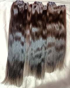 Paquetes de cabello humano indio crudo | Cutícula virgen alineada | Extensiones onduladas y rizadas de doble estiramiento - Product Image 1