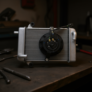 Radiatore Originale Nuovo con Ventola per Honda SH 300, Modelli dal 2015 al 2020, 19100-K53-D01 - Product Image 3