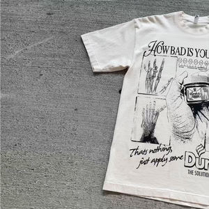 เสื้อยืดผ้าผสมสำหรับผู้ชายเสื้อยืดผ้าคอตตอน100% พิมพ์ลายทรงหลวมใส่สบาย - Product Image 5