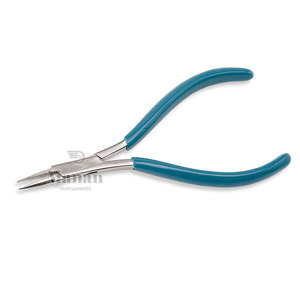 Alicates de Punta Plana de 5 Pulgadas, Acero Inoxidable, Herramienta para Hacer Joyas, Mandíbula Lisa, Alicates para Doblar Alambre, MANAN INSTRUMENTS MI-FNP-707 - Product Image 2