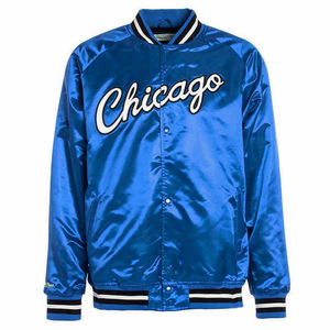 Veste bomber de baseball pour homme sur mesure en gros, broderie personnalisée avec nom, streetwear, vêtements d'équipe - Product Image 3