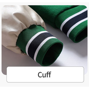 แจ็กเก็ตเบสบอลสำหรับผู้ชายเสื้อแจ็กเก็ตกันหนาวแบบลำลองปกตั้งมีหลายสี - Product Image 5