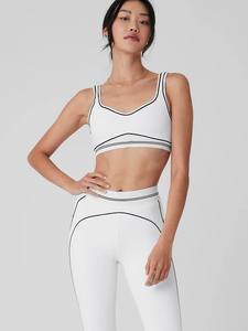 Ensemble d'entraînement de fitness 2 pièces respirant réversible d'été pour femmes Leggings courts taille haute sans manches tenue d'entraînement - Product Image 2