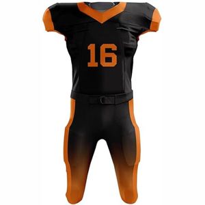 Uniformes de football américain unisexes personnalisés de haute qualité, ensembles respirants de taille plus, impression numérique, antibactériens, anti-UV - Product Image 5