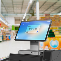 Tablette Android NFC 12 pouces avec station de charge rotative pour restaurant, supermarché, paiement au point de vente