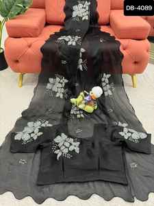 ชุดส่าหรีคอลเลกชั่นใหม่ชุดปาร์ตี้สำหรับผู้หญิงชุดส่าหรีงานแต่งงานแบบหนาชุดเสื้อผ้าทำงาน - Product Image 5