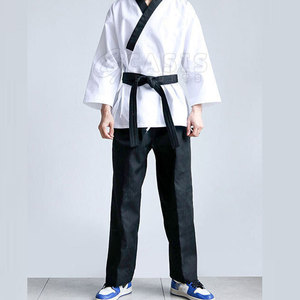 OEM Venta caliente de algodón de manga larga Taekwondo Uniforme Artes Marciales Uniforme de Taekwondo al por mayor - Product Image 3