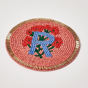 2025 perles de verre de luxe A-Z sous-verre tapis de boisson tissé à la main pour banquets et célébrations élégants - Product Image 6